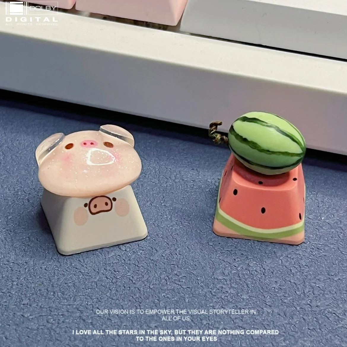 DIY Fruit Watermelon Keycap Cross Axis Game Mechanical Keyboard ESC Key Pink Decoration Girl Gift Keycap
DIY Fruit Watermelon Keycap Cross Axis Game Mechanical Keyboard ESC Key Pink Decoration Girl Gift Keycap