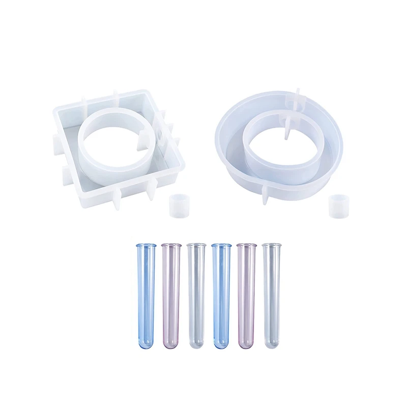 2Pcs Silicone Resin Molds With 3 Test Tubes For Hydroponic Plants/Flowers And Home Garden Wedding Decor
2Pcs Silicone Resin Molds With 3 Test Tubes For Hydroponic Plants/Flowers And Home Garden Wedding Decor