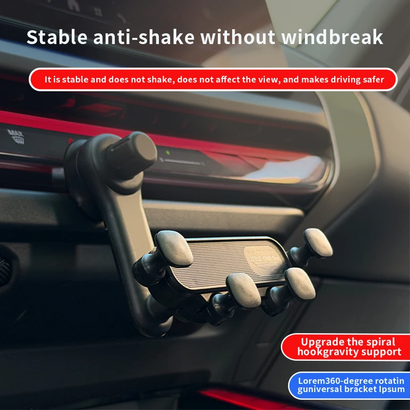 1pc Gravity Car Phone Holder - Strong Air Vent Clip Mount for Secure Holding, Adjustable Mobile Cell Stand for Hands-Free
1pc Gravity Car Phone Holder - Strong Air Vent Clip Mount for Secure Holding, Adjustable Mobile Cell Stand for Hands-Free