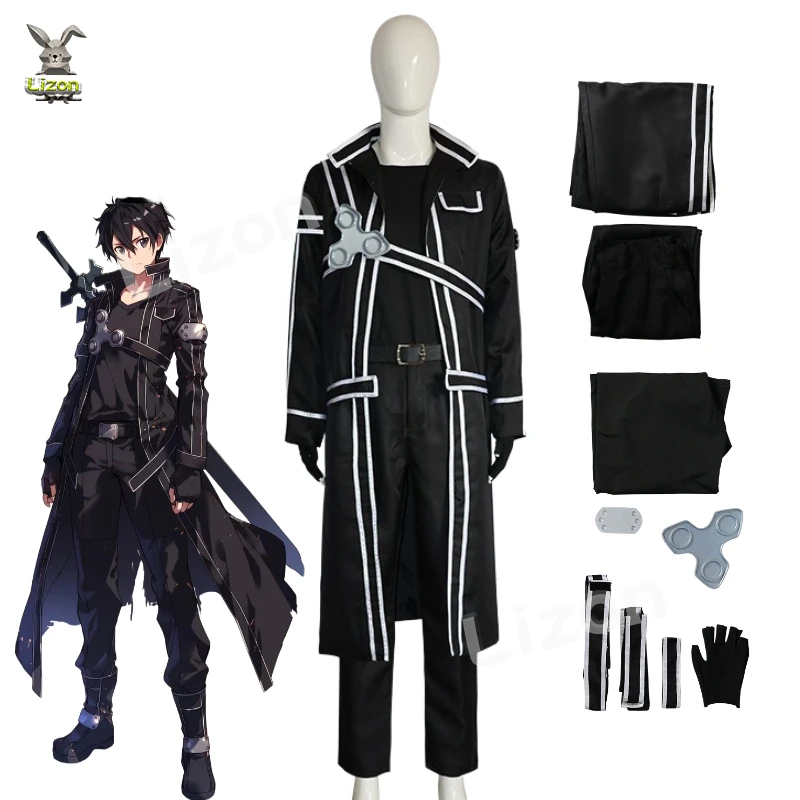 Anime Sword Art Online Kirigaya Kazuto Cosplay Costume Kirito Windbreaker Jacket Coat Pants Uniform Suit Halloween Costume
Anime Sword Art Online Kirigaya Kazuto Cosplay Costume Kirito Windbreaker Jacket Coat Pants Uniform Suit Halloween Costume