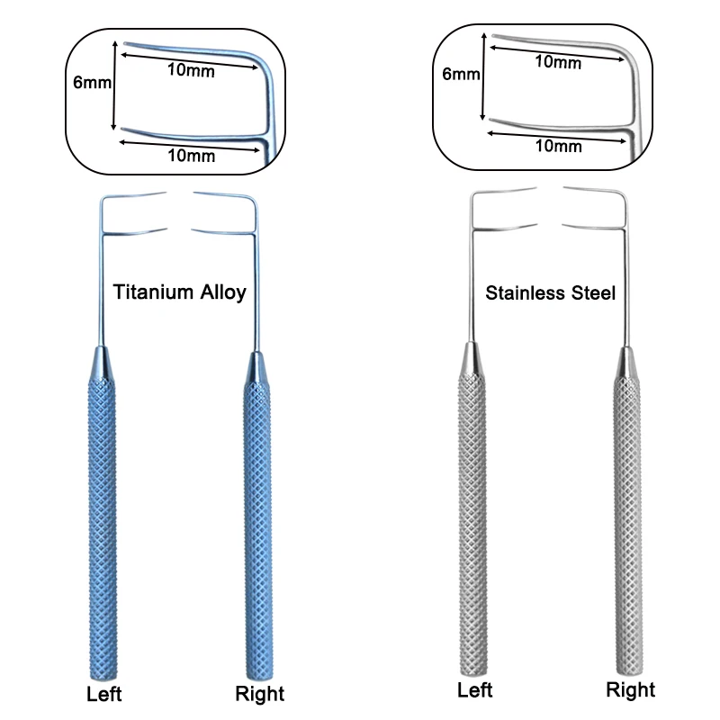GREATLH Stainless Steel/Titanium Alloy Trabeculotome Hook Left Right Trabeculotome Set 2pcs/set Eye Instruments
GREATLH Stainless Steel/Titanium Alloy Trabeculotome Hook Left Right Trabeculotome Set 2pcs/set Eye Instruments