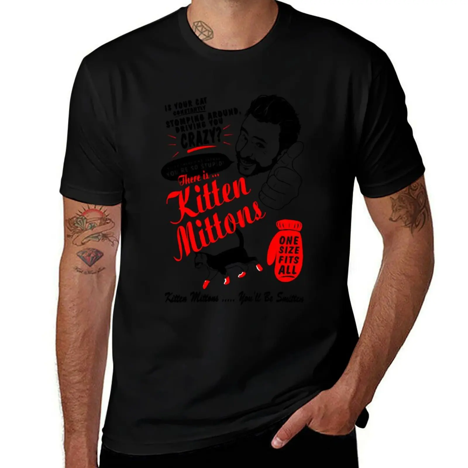 One Size Fits All Kitten Mittons T-Shirt vintage anime shirt blue lock custom shirt anime shirt oversized t shirts for men
One Size Fits All Kitten Mittons T-Shirt vintage anime shirt blue lock custom shirt anime shirt oversized t shirts for men