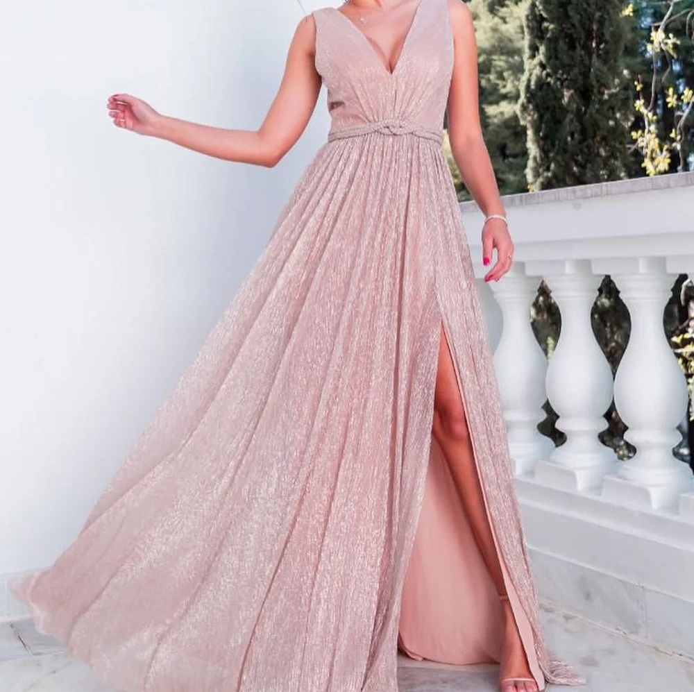 Customized Graceful Satin Straight Cap Sleeve Belt Evening Dresses V-Neck Sleeveless Panel Train Zipper Back Party Dress
Customized Graceful Satin Straight Cap Sleeve Belt Evening Dresses V-Neck Sleeveless Panel Train Zipper Back Party Dress