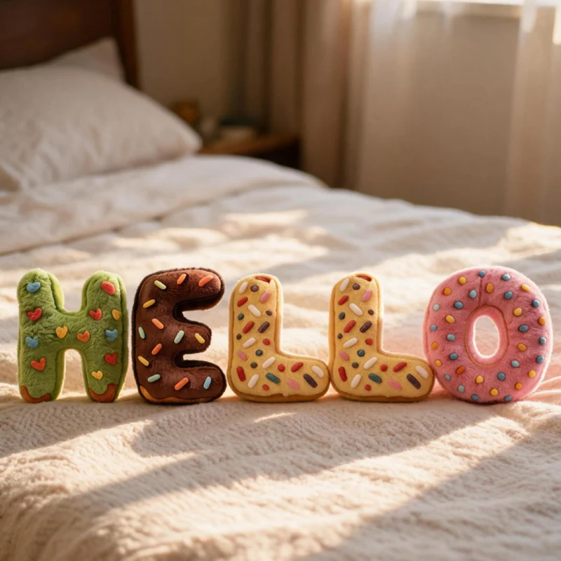 Alphabet Donut Letter Plush Pillow Hugging Throw Cushion Decorative Soft Sofa Bed Couch Decor Letter Pillows A to Z Pendant
Alphabet Donut Letter Plush Pillow Hugging Throw Cushion Decorative Soft Sofa Bed Couch Decor Letter Pillows A to Z Pendant