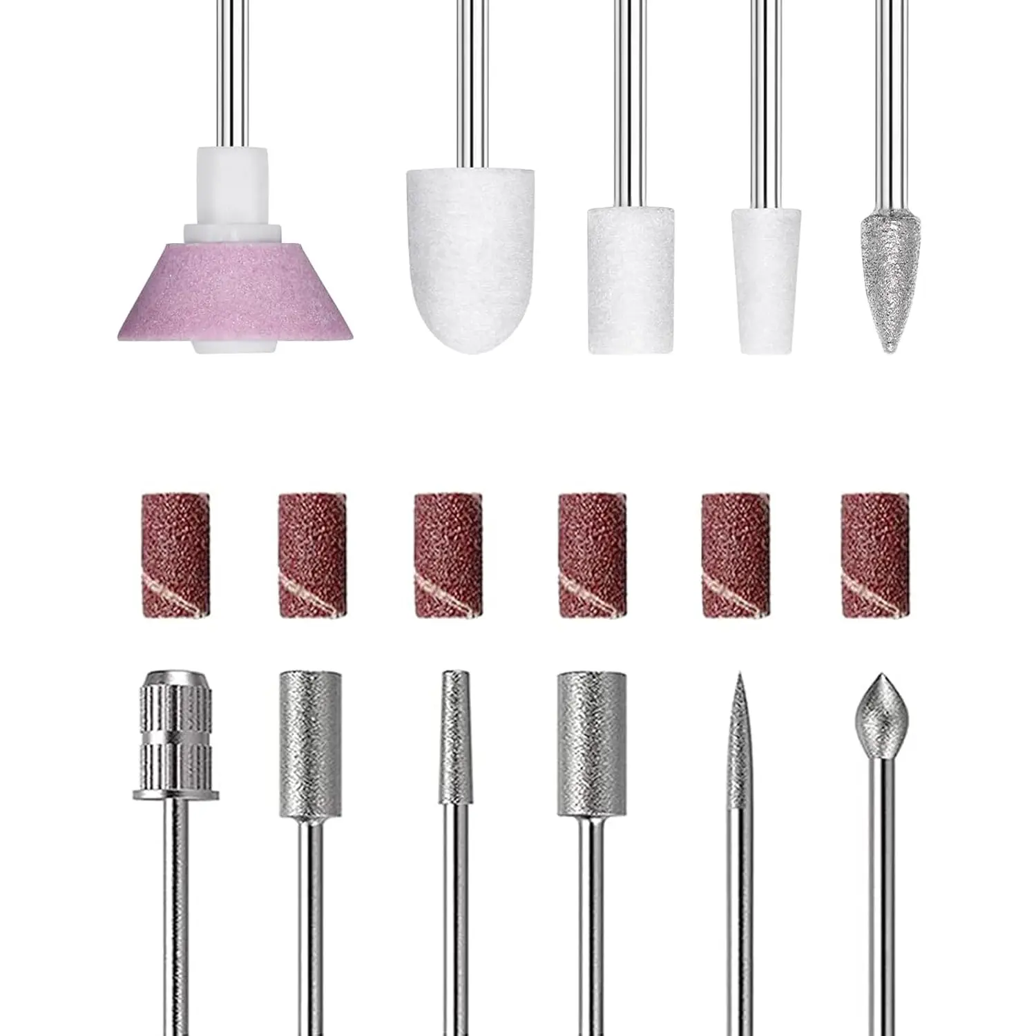 11Pcs Nail Drill Bits Set with 6 Sanding Bands 3/32" for Acrylic Nails Manicure Pedicure
11Pcs Nail Drill Bits Set with 6 Sanding Bands 3/32" for Acrylic Nails Manicure Pedicure