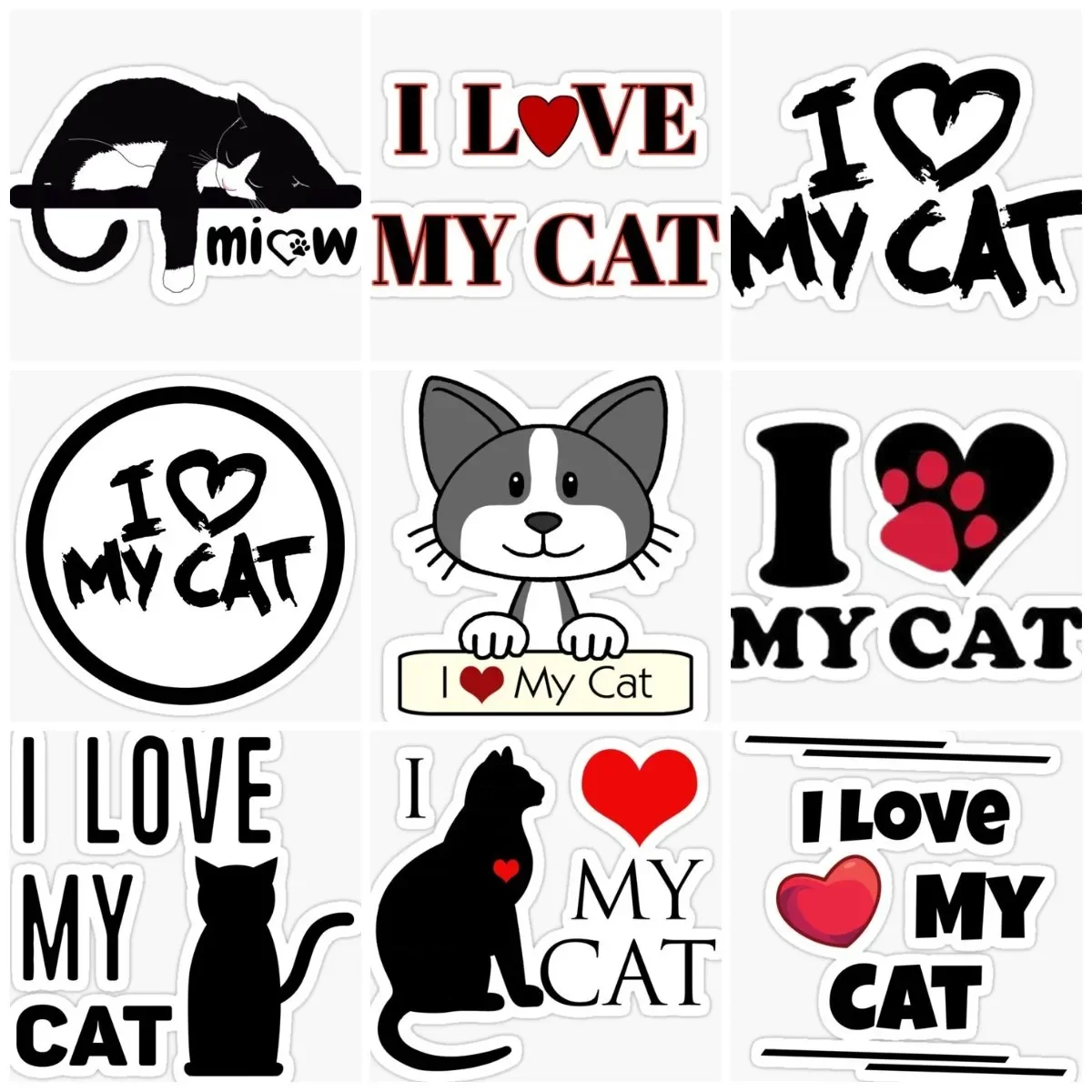 I Love My Cat Creative Sticker Laptop Truck Motorcycle Window Wall Car Bicycle Glass Helmet Racing Camper Decal Customizable
I Love My Cat Creative Sticker Laptop Truck Motorcycle Window Wall Car Bicycle Glass Helmet Racing Camper Decal Customizable