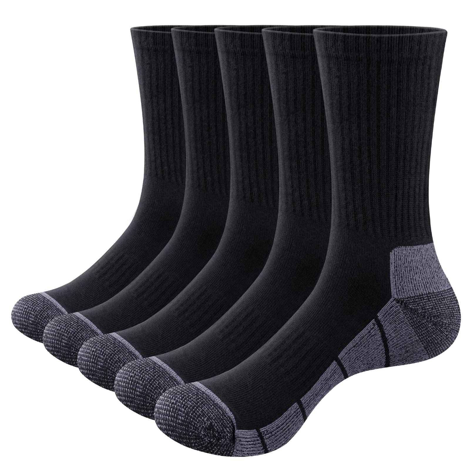 YUEDGE Mens Athletic Cushioned Crew Socks For Men, Moisture Wicking Odour Free Breathable Cotton Casual Everyday Work Socks
YUEDGE Mens Athletic Cushioned Crew Socks For Men, Moisture Wicking Odour Free Breathable Cotton Casual Everyday Work Socks