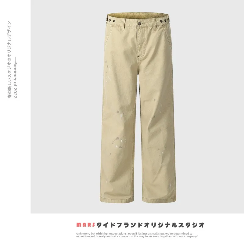 Джинсы в американском стиле ретро с чернильным дизайном, мужские и женские модные брендовые осенние новые свободные прямые широкие длинные брюки
Джинсы в американском стиле ретро с чернильным дизайном, мужские и женские модные брендовые осенние новые свободные прямые широкие длинные брюки