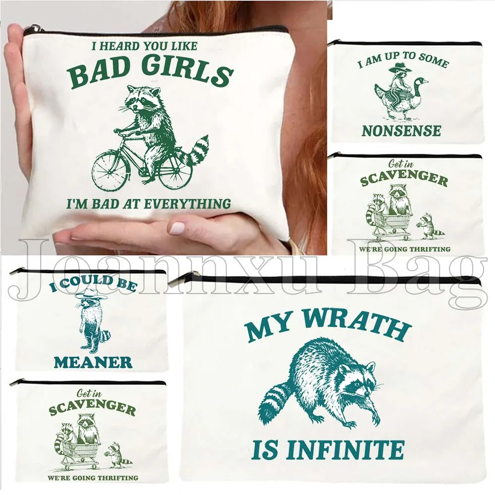 Retro Cartoon I Heard You Like Bad Girls Vintage Cute Gifts Canvas Cosmetic Bags Makeup Toilet Bag Pencil Case Card Zipper Pouch
Retro Cartoon I Heard You Like Bad Girls Vintage Cute Gifts Canvas Cosmetic Bags Makeup Toilet Bag Pencil Case Card Zipper Pouch
