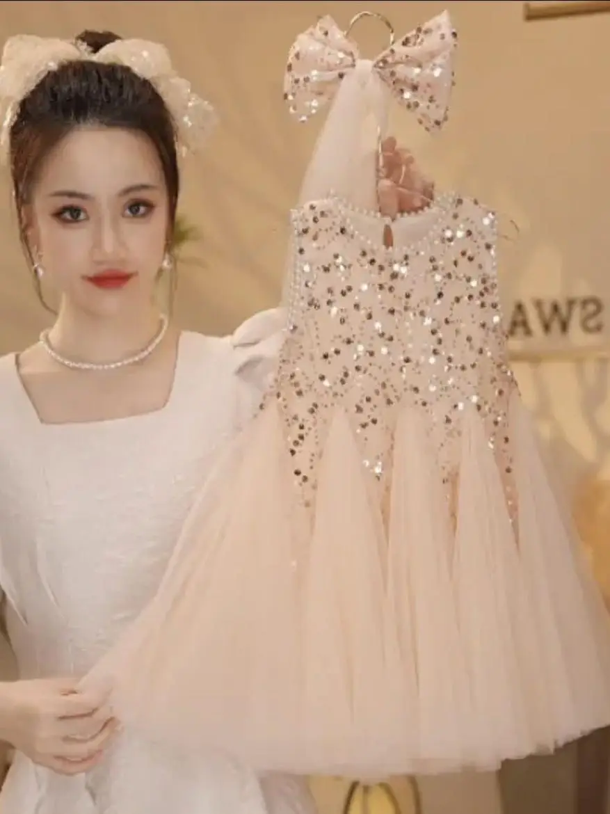 Girls Breathable Sleeveless Dress Sparkling Princess Skirt Summer New Style Sweet Style round Neck Pure Color Other Material ...
Girls Breathable Sleeveless Dress Sparkling Princess Skirt Summer New Style Sweet Style round Neck Pure Color Other Material ...