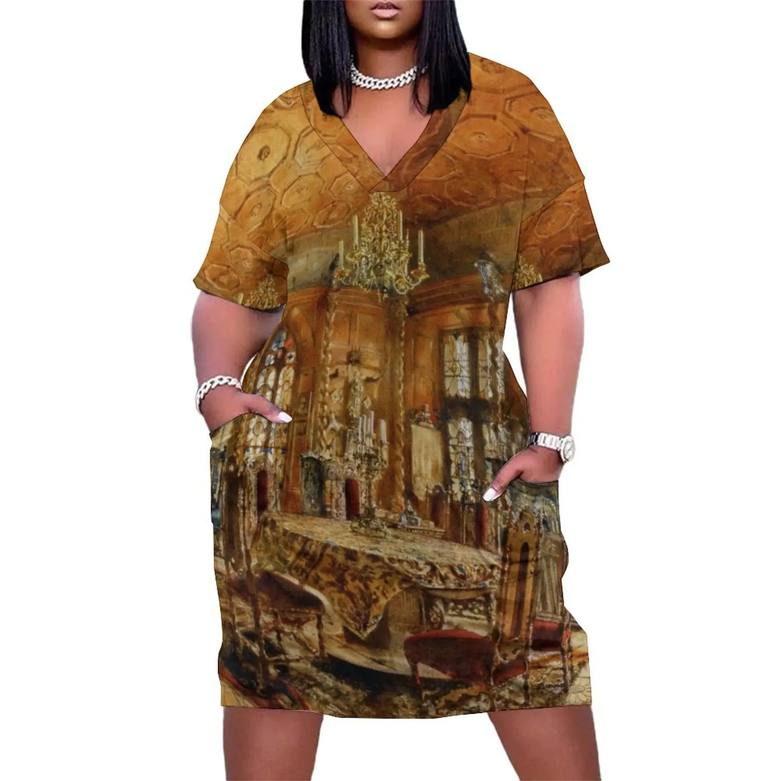 Interior of Castle in Renaissance Style - Rudolf von Alt Loose Pocket Dress prom dresses 2025 Dress woman
Interior of Castle in Renaissance Style - Rudolf von Alt Loose Pocket Dress prom dresses 2025 Dress woman