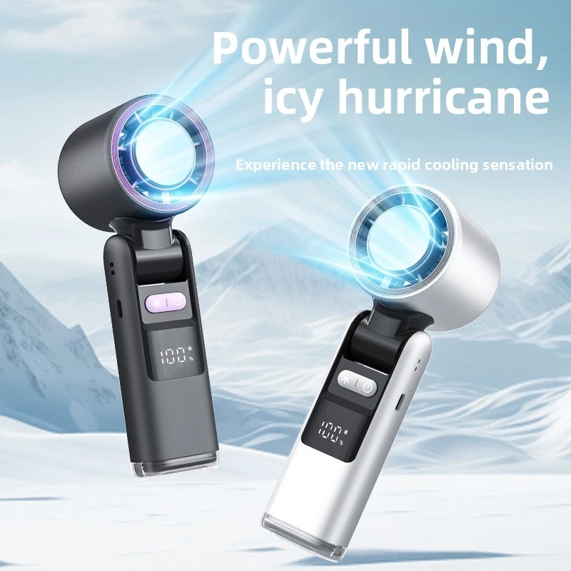 2026 Digital Display Ice Cooling Handheld Fan, 100 Gears Turbo Fan, Foldable Portable Mini Refrigeration Fan for Summer Cooling
2026 Digital Display Ice Cooling Handheld Fan, 100 Gears Turbo Fan, Foldable Portable Mini Refrigeration Fan for Summer Cooling