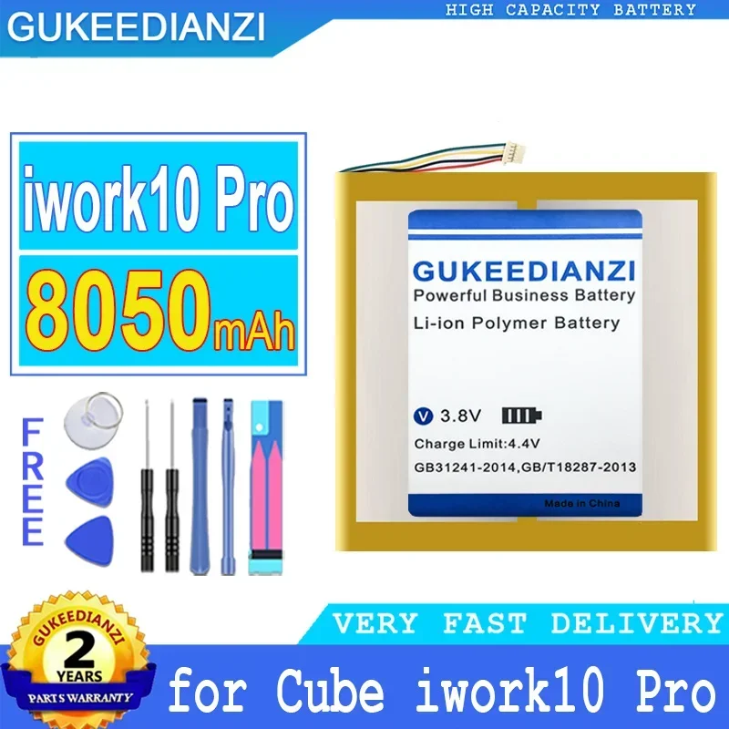 Аккумулятор GUKEEDIANZI для ALLDOCUBE Cube iwork10 Pro Tablet, аккумулятор большой мощности, 3Line, 5Line, 8050 мАч
Аккумулятор GUKEEDIANZI для ALLDOCUBE Cube iwork10 Pro Tablet, аккумулятор большой мощности, 3Line, 5Line, 8050 мАч
