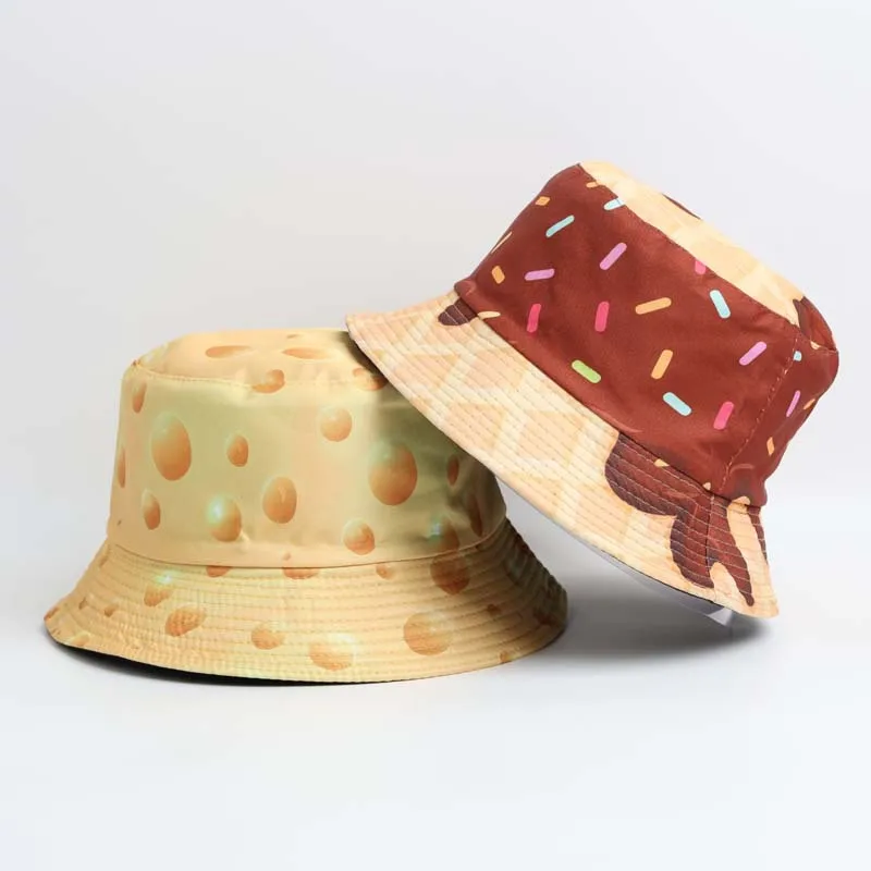 Women's Fashion Digital Printing Donut Food Bucket Hat Outdoor Sunshade All-match Sun Protection Sun Hat Bucket Designer Cute
Women's Fashion Digital Printing Donut Food Bucket Hat Outdoor Sunshade All-match Sun Protection Sun Hat Bucket Designer Cute