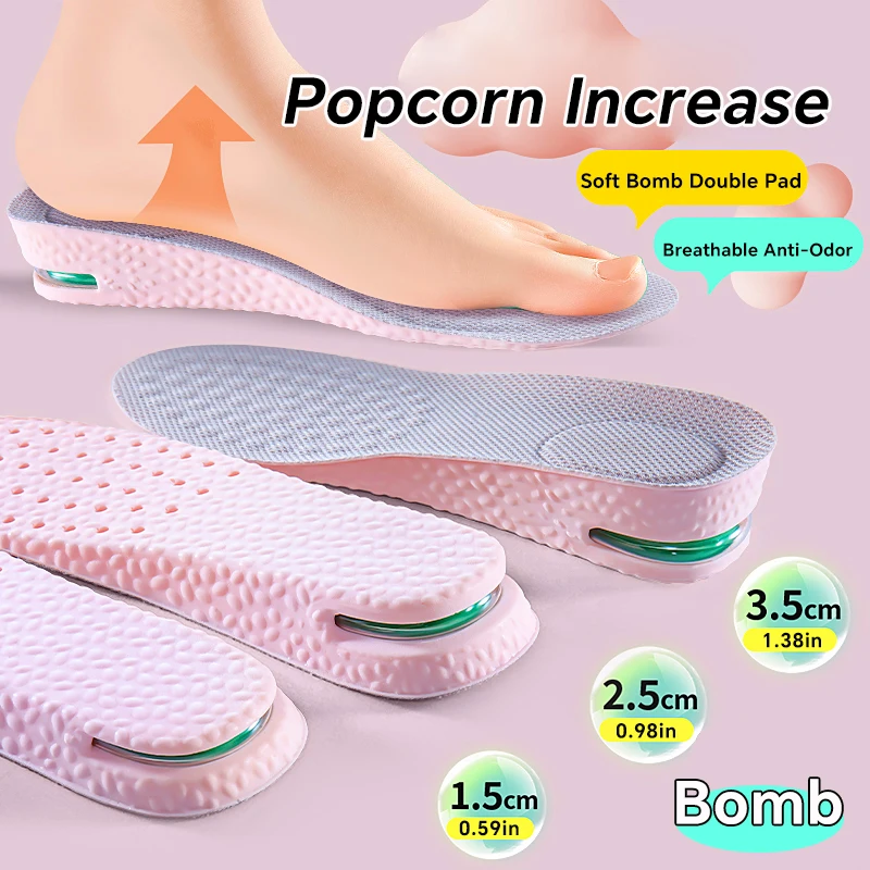 Невидимые стельки для увеличения роста, розовые стельки из пены с эффектом памяти, дышащая подошва, удобная для мужчин и женщин, стелька для ухода за ногами
Невидимые стельки для увеличения роста, розовые стельки из пены с эффектом памяти, дышащая подошва, удобная для мужчин и женщин, стелька для ухода за ногами