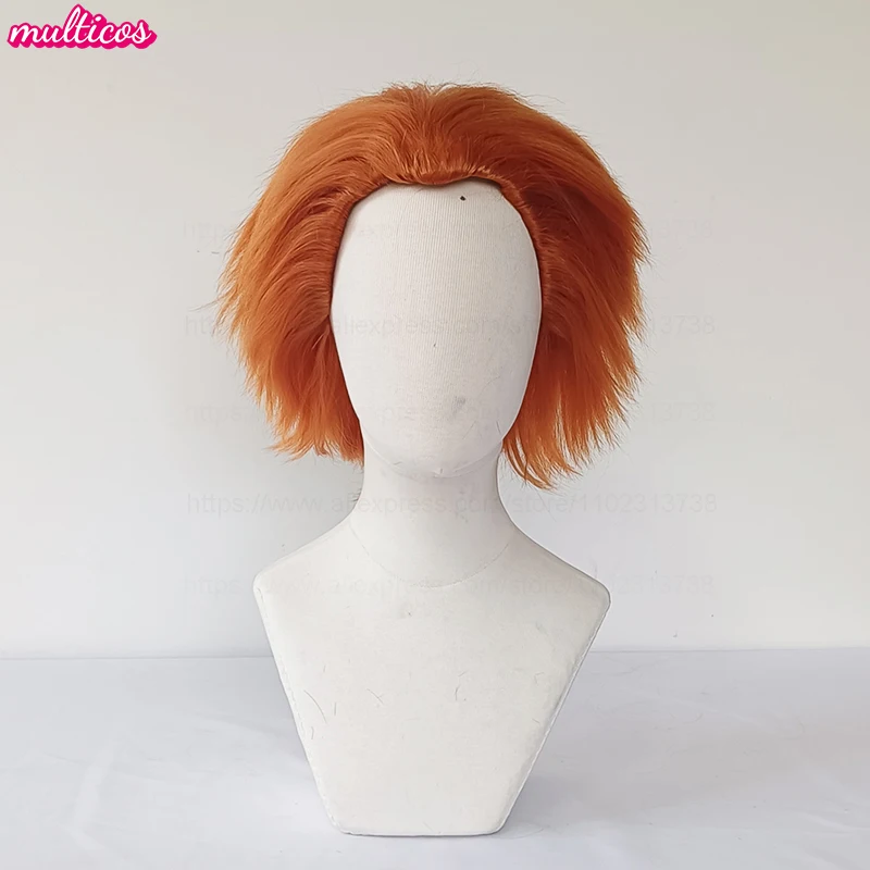 High Quality Bride of Chucky Cosplay Wig Short Orange Fluffy Heat Resistant Synthetic Hair Movie Anime Chucky Wigs + Wig Cap
High Quality Bride of Chucky Cosplay Wig Short Orange Fluffy Heat Resistant Synthetic Hair Movie Anime Chucky Wigs + Wig Cap