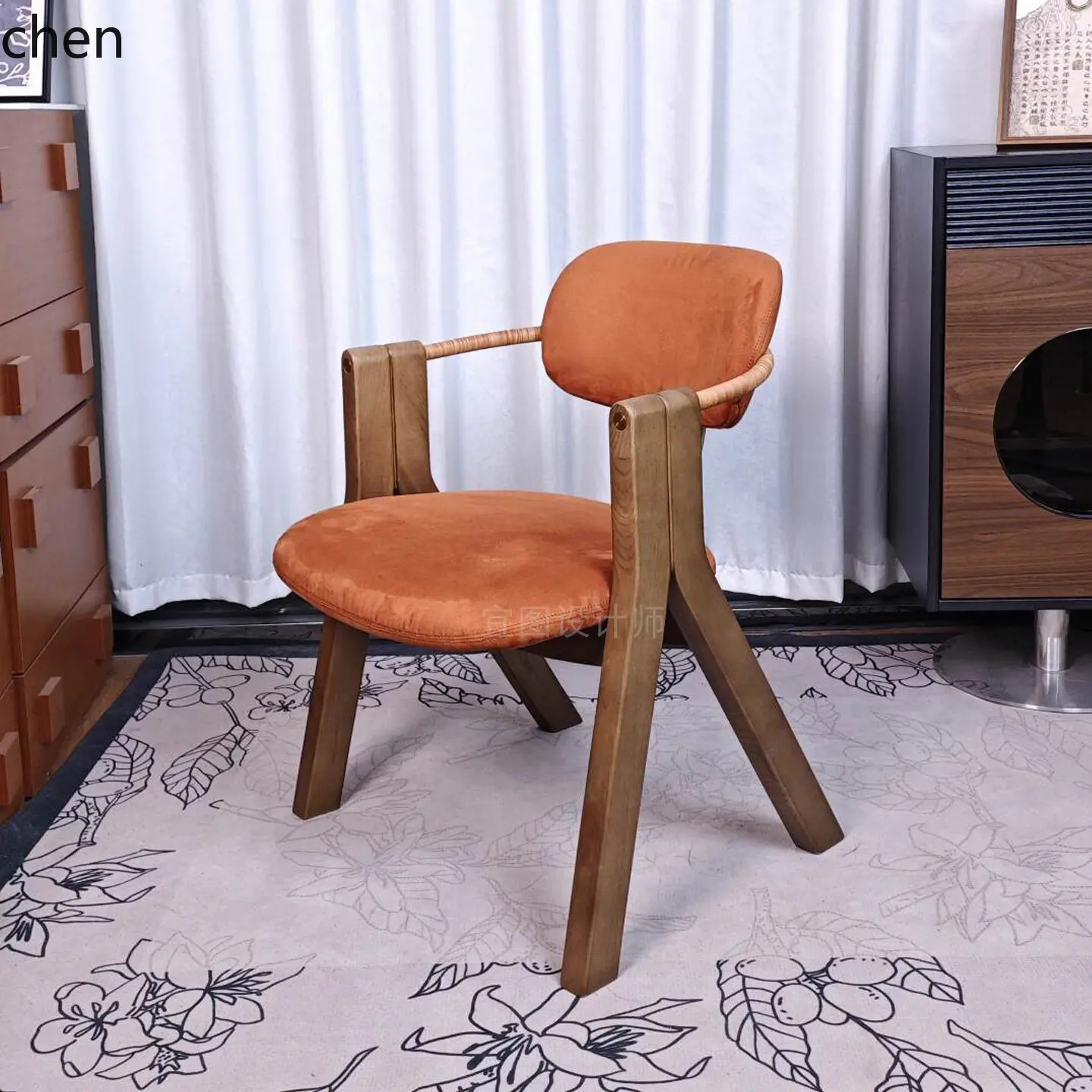PYH Retro Simple Light Luxury Solid Wood Backrest Armchair Single Leisure Desk Chair Tea Table Chair
PYH Retro Simple Light Luxury Solid Wood Backrest Armchair Single Leisure Desk Chair Tea Table Chair