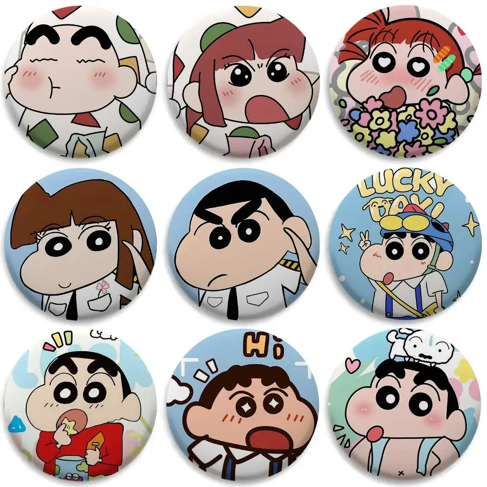 C-Crayon S-Shin C-chan Cute Badges Round Exquisite Badge Brooches Creative Pins For Clothes Hat Backpack Gift Accessories
C-Crayon S-Shin C-chan Cute Badges Round Exquisite Badge Brooches Creative Pins For Clothes Hat Backpack Gift Accessories
