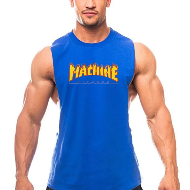 Brand Gym Casual Mens Tank Top Muscle Sleeveless Sporting Running Workout Clothing Cool Printed Fashion Fitness Singlets
Brand Gym Casual Mens Tank Top Muscle Sleeveless Sporting Running Workout Clothing Cool Printed Fashion Fitness Singlets
