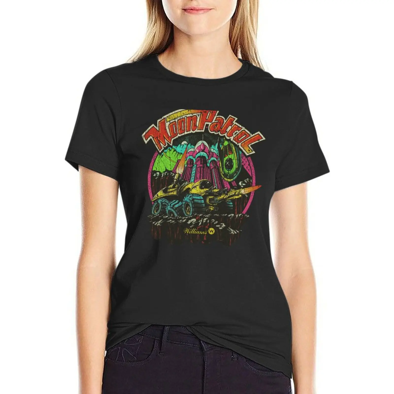 Moon Patrol 1982 T-Shirt quick drying kawaii clothes blanks cute tops white t shirts for Women
Moon Patrol 1982 T-Shirt quick drying kawaii clothes blanks cute tops white t shirts for Women