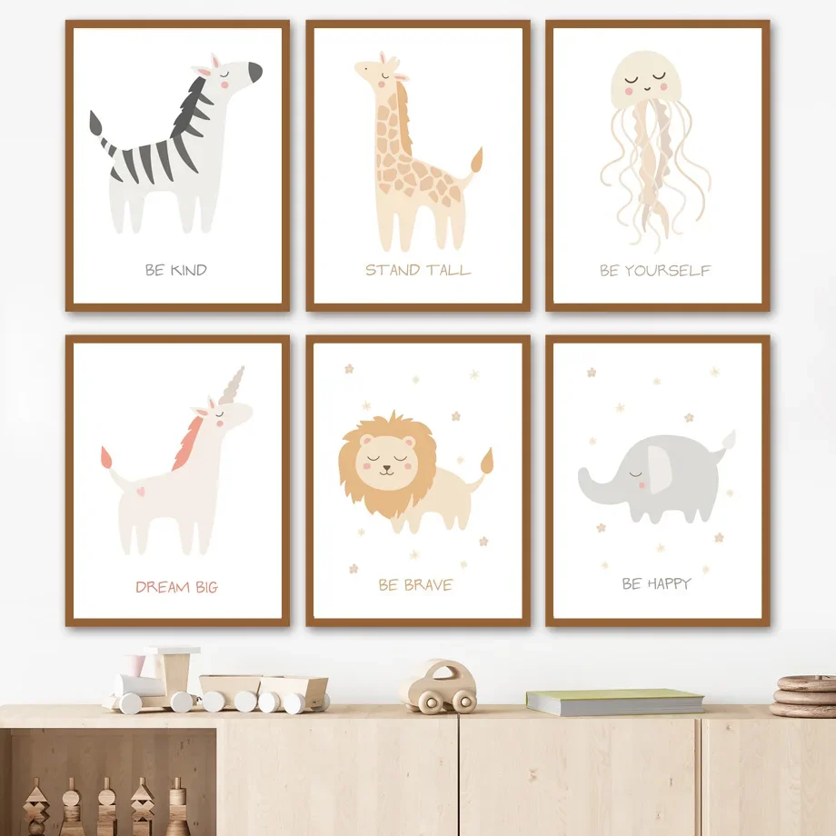 Animal Poster Lion Giraffe Elephant Zebra Unicorn Jellyfish Wall Art Print Canvas Painting Nursery Pictures Baby Kids Room Decor
Animal Poster Lion Giraffe Elephant Zebra Unicorn Jellyfish Wall Art Print Canvas Painting Nursery Pictures Baby Kids Room Decor