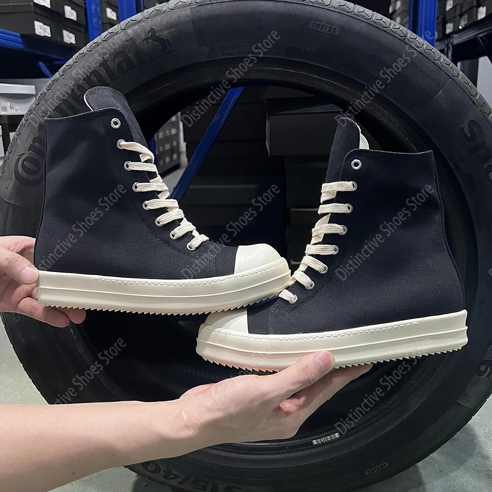 Classic Black Canvas Shoes Brand Ro Shoes Men High Top Shoes Women Casual Shoes Sneakers Luxury Ankle Boot Lace Up Flat Boots
Classic Black Canvas Shoes Brand Ro Shoes Men High Top Shoes Women Casual Shoes Sneakers Luxury Ankle Boot Lace Up Flat Boots