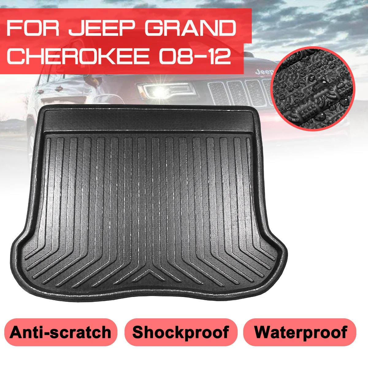 Автомобильный напольный коврик, ковер для Jeep Grand Cherokee 2008 2009 2010-2012, задний багажник, защита от грязи
Автомобильный напольный коврик, ковер для Jeep Grand Cherokee 2008 2009 2010-2012, задний багажник, защита от грязи