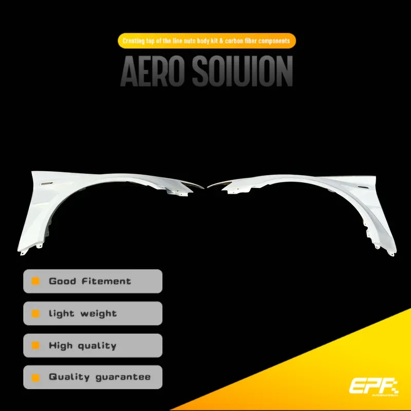 For Mitsubishi Evolution X EVO 10 VRS Style Ultimate FRP Fiber Glass Front Fender With Appron +8mm Fiberglass Wheel Flare Arch
For Mitsubishi Evolution X EVO 10 VRS Style Ultimate FRP Fiber Glass Front Fender With Appron +8mm Fiberglass Wheel Flare Arch