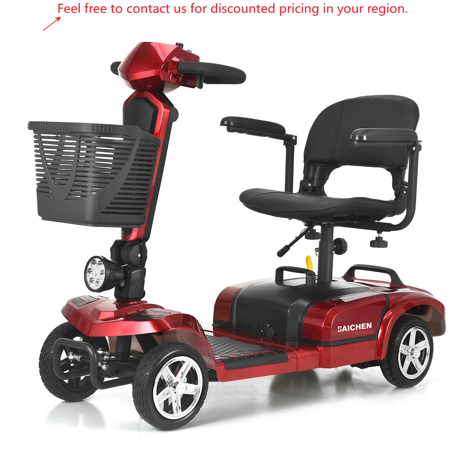 Wholesale 24V 350W Powful All Terrain Off Road Folding 4 Wheel Electric Mobility Scooter For Handicapped
Wholesale 24V 350W Powful All Terrain Off Road Folding 4 Wheel Electric Mobility Scooter For Handicapped