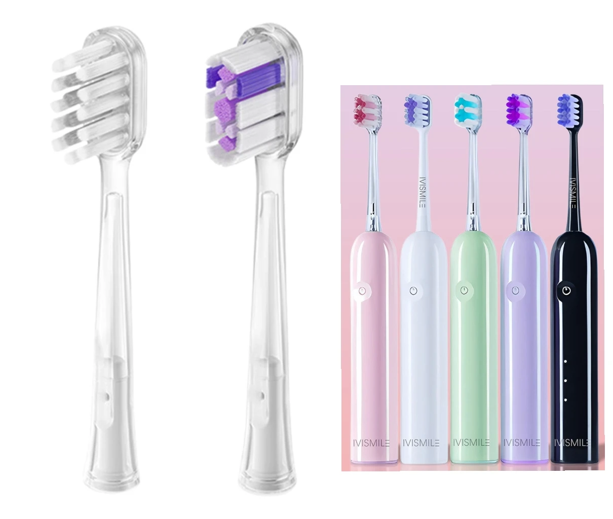 8pcs Replacement Toothbrush Heads for IVISMILE T4 Electric Toothbrush Accessories Nozzles Bristles
8pcs Replacement Toothbrush Heads for IVISMILE T4 Electric Toothbrush Accessories Nozzles Bristles