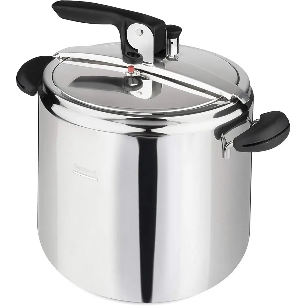 26 cm Diameter 12L Stainless Steel 18/10 Cooker with Black Handle, Made in Italy
26 cm Diameter 12L Stainless Steel 18/10 Cooker with Black Handle, Made in Italy