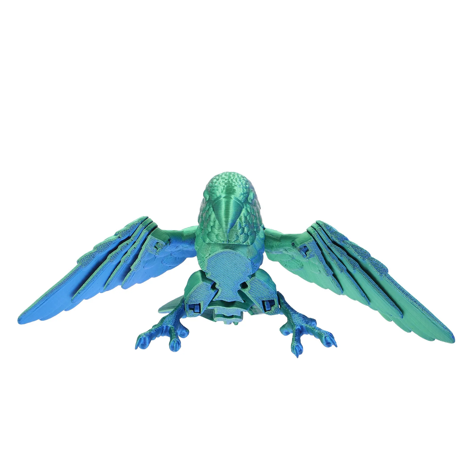 3D Printed Parrot Realistic Bird with Movable Wings Flexible Articulated Home Office Desk Decoration Small Parrot Figure
3D Printed Parrot Realistic Bird with Movable Wings Flexible Articulated Home Office Desk Decoration Small Parrot Figure