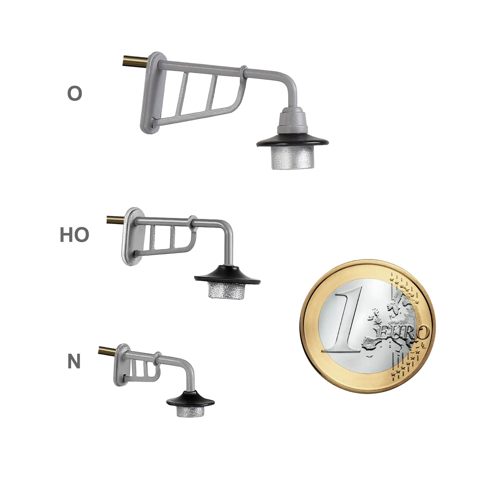 Evemodel 5pcs N HO O Scale Warm White LED Metal Head Lamps Street Lights LD39 for Model Trains
Evemodel 5pcs N HO O Scale Warm White LED Metal Head Lamps Street Lights LD39 for Model Trains