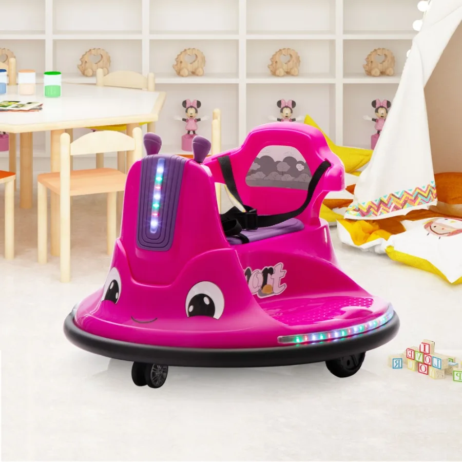 12V SnailShaped Electric Bumper Car with Remote Control Ride On Car with LED Lights Music 360 Degree Rotate Toddler Race Toys 3
12V SnailShaped Electric Bumper Car with Remote Control Ride On Car with LED Lights Music 360 Degree Rotate Toddler Race Toys 3