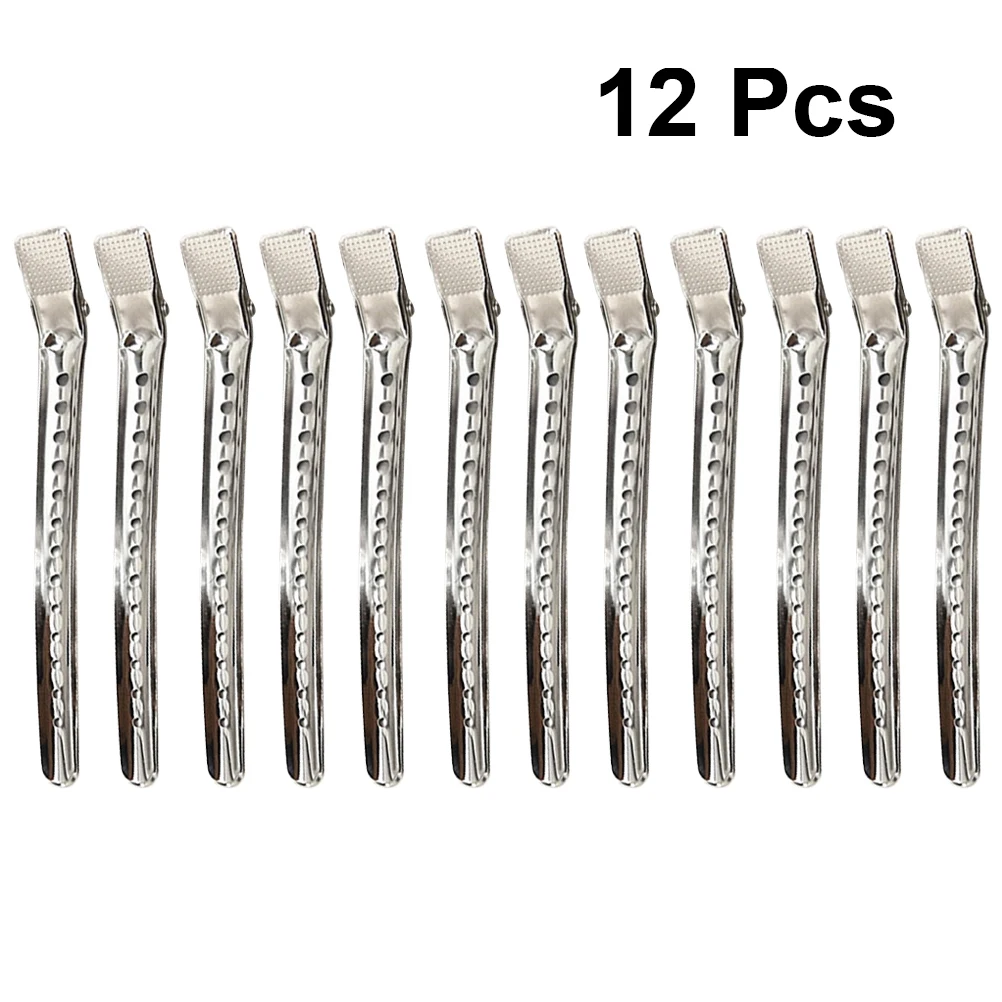 12pcs Long Mouth Steel Clips Professional Pins DIY Dye Tool Reusable Salon Accessories Hair Coloring Hair Salon Tool
12pcs Long Mouth Steel Clips Professional Pins DIY Dye Tool Reusable Salon Accessories Hair Coloring Hair Salon Tool