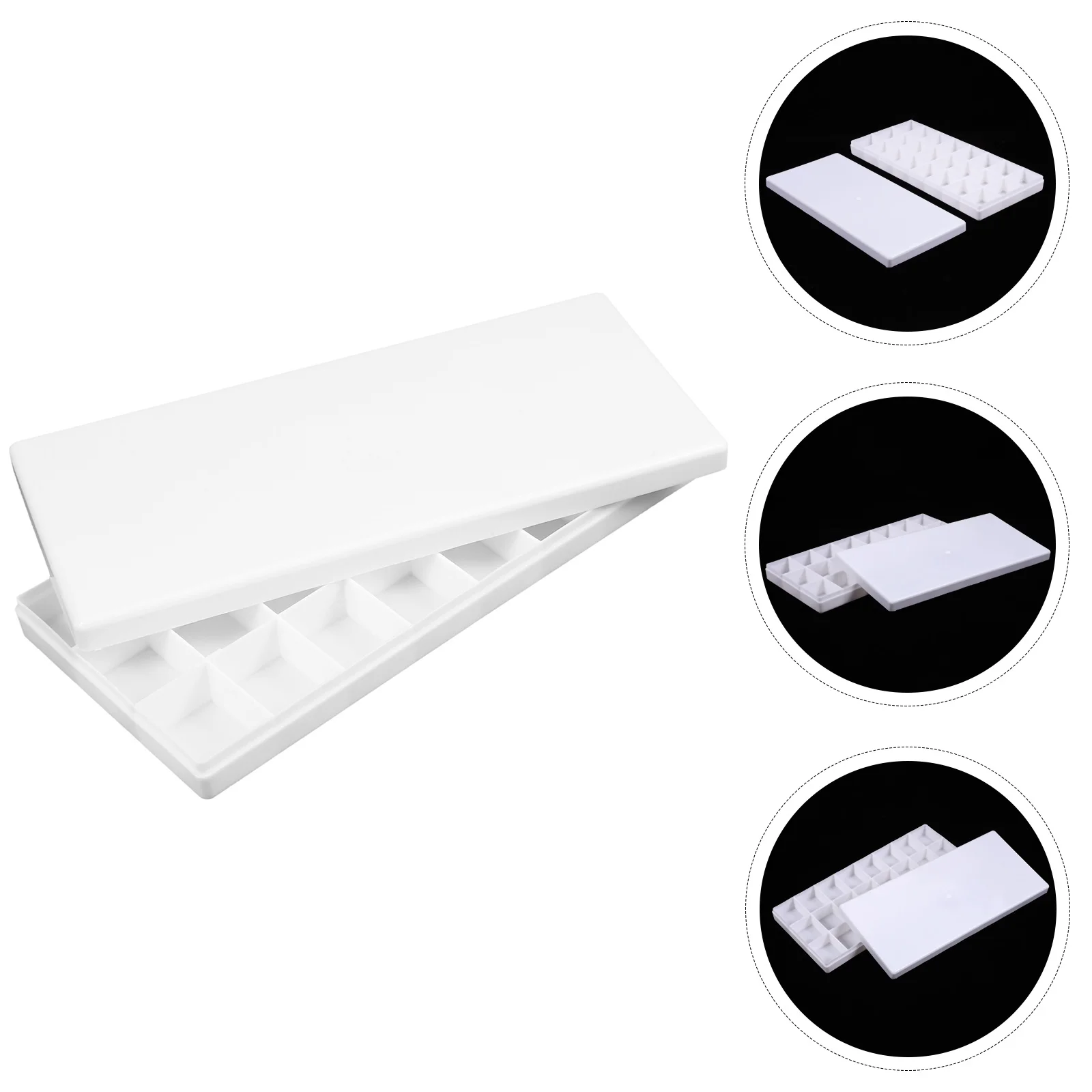 24 Wells Paint Box Hard Lid Watercolor Box for Watercolor Gouache Oil Painting (White) paintbox color box
24 Wells Paint Box Hard Lid Watercolor Box for Watercolor Gouache Oil Painting (White) paintbox color box