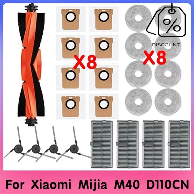Compatible Replacement Accessories Set For Xiaomi Mijia M40 D110CN: Mop Cloth, Hepa Filter, Dust Bag-Y48A
Compatible Replacement Accessories Set For Xiaomi Mijia M40 D110CN: Mop Cloth, Hepa Filter, Dust Bag-Y48A