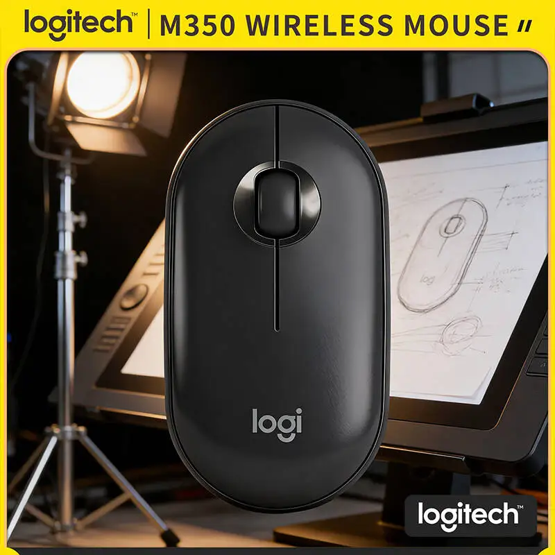 Logitech M350 Ergonomic Quiet Mouse - Smooth Organic Design, Silent Clicks, USB Storage, 1000 DPI, Ideal for Home Study Use
Logitech M350 Ergonomic Quiet Mouse - Smooth Organic Design, Silent Clicks, USB Storage, 1000 DPI, Ideal for Home Study Use