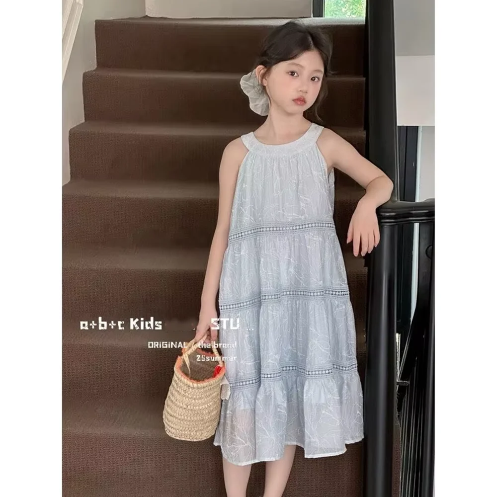 Girls' Dress Summer 2026 New Fashionable Children's Sleeveless French Cake Dress Sweet Long Princess Dress 100-160CM
Girls' Dress Summer 2026 New Fashionable Children's Sleeveless French Cake Dress Sweet Long Princess Dress 100-160CM