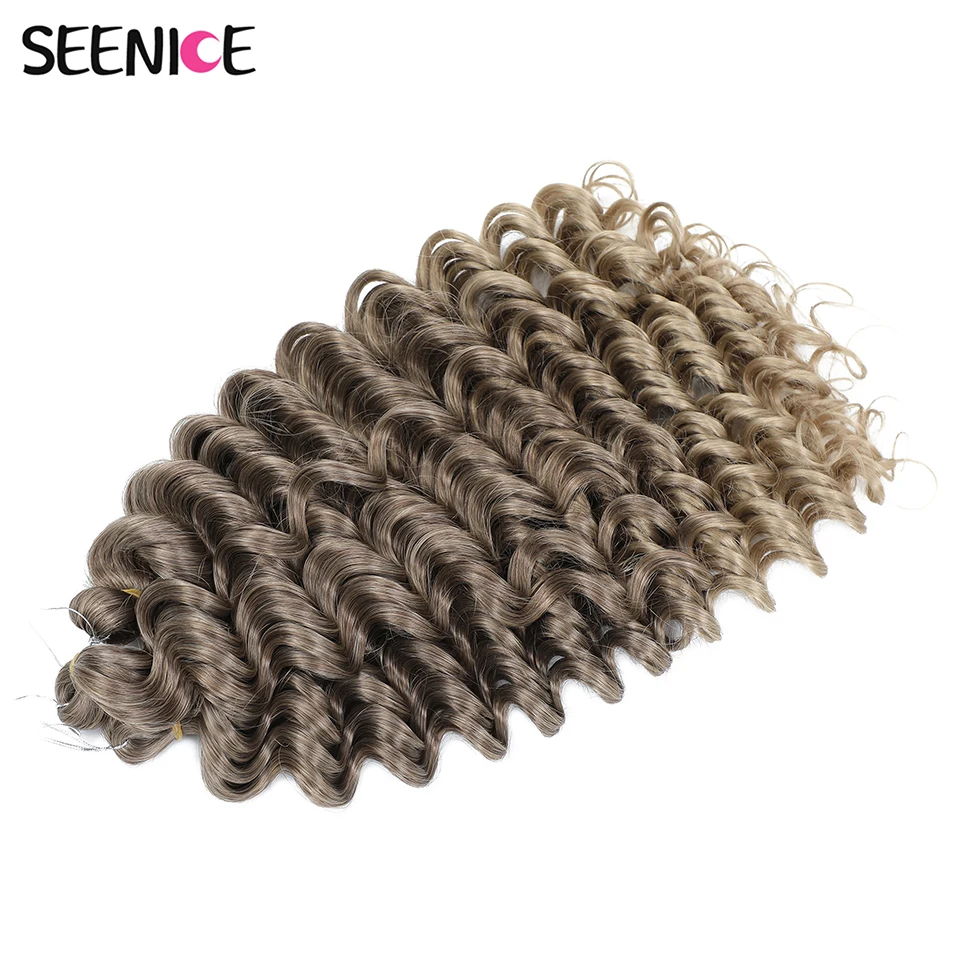 24Inch Ombre Black Brown Afro Curly Deep Wavy Twist Synthetic Crochet Hair Extensions African Water Wave Braiding Hair for Women
24Inch Ombre Black Brown Afro Curly Deep Wavy Twist Synthetic Crochet Hair Extensions African Water Wave Braiding Hair for Women