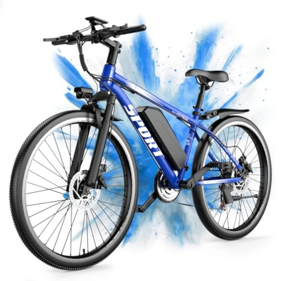 Electric bike for adult commuting: aluminum frame matte black finish 1500W peak motor 25 MPH speed 65-mile range 7-speed drivet
Electric bike for adult commuting: aluminum frame matte black finish 1500W peak motor 25 MPH speed 65-mile range 7-speed drivet