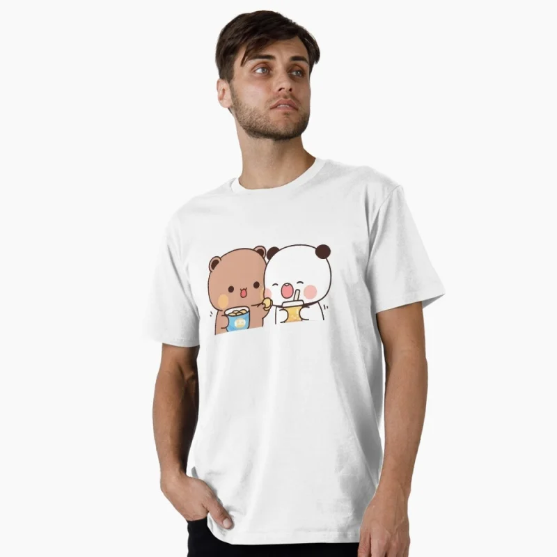 Dudu feeding Bubu chips Gift t shirt kawaii Panda Bear Cartoon Graphic tee Cute Y2K Clothes 100% cotton All size Tee S-6XL
Dudu feeding Bubu chips Gift t shirt kawaii Panda Bear Cartoon Graphic tee Cute Y2K Clothes 100% cotton All size Tee S-6XL