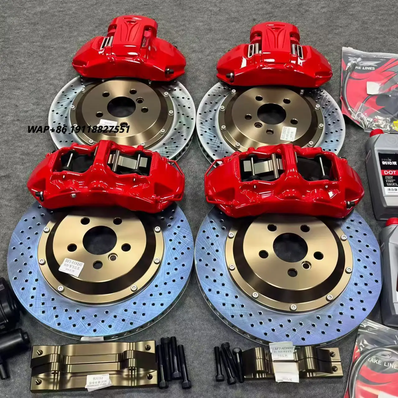 New Brake Caliper Kit Gt6/4 Piston Carbon Ceramic Rotor for RS5 Q5 Q7 Q8 A7 Sportback A6 C8 VW GOLF VIII M6 E63 F10
New Brake Caliper Kit Gt6/4 Piston Carbon Ceramic Rotor for RS5 Q5 Q7 Q8 A7 Sportback A6 C8 VW GOLF VIII M6 E63 F10