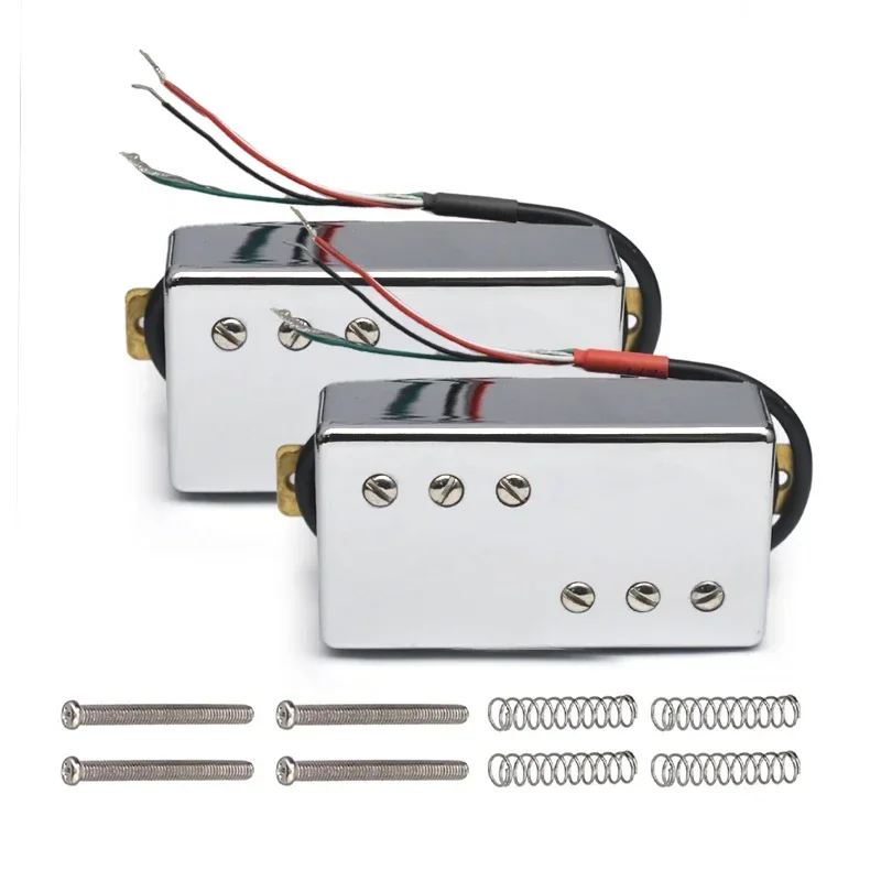 Brass Cover LP Guitar Humbucker Pickup 4 Coil Cable 7.5k/15k Coil Splitting Pickup Two Line 3+3 Chrome
Brass Cover LP Guitar Humbucker Pickup 4 Coil Cable 7.5k/15k Coil Splitting Pickup Two Line 3+3 Chrome