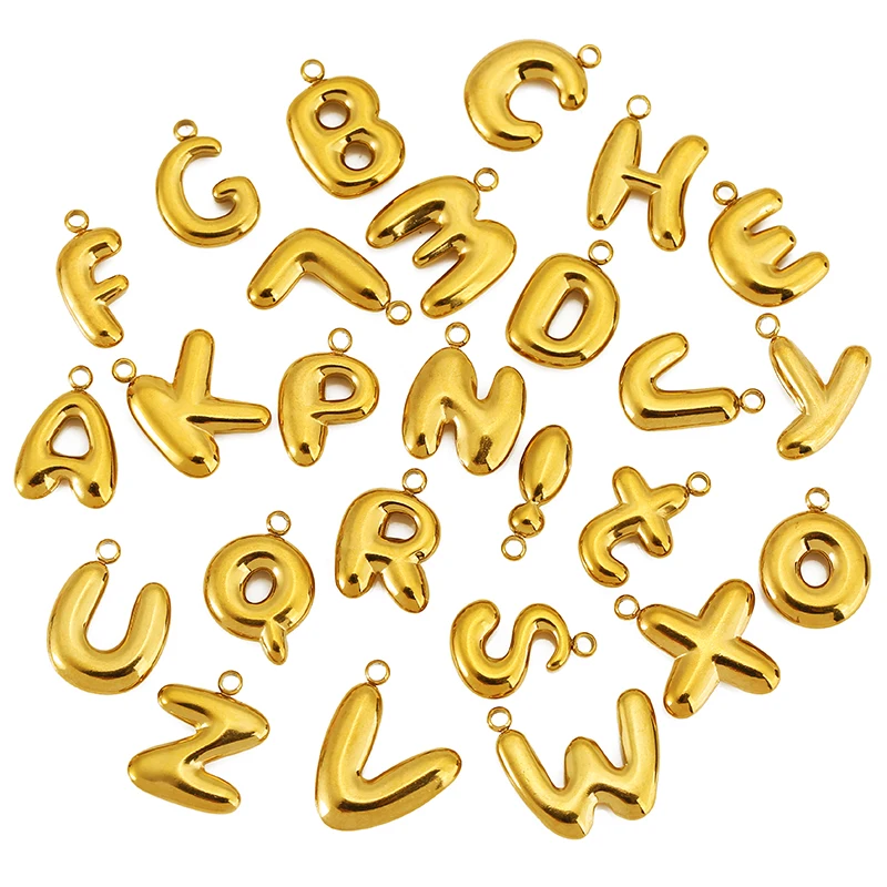2pcs Stainless Steel Letter Pendant A-Z PVD Suitable for Women Necklace Bracelet Earrings DIY Fashion Jewelry Making Material
2pcs Stainless Steel Letter Pendant A-Z PVD Suitable for Women Necklace Bracelet Earrings DIY Fashion Jewelry Making Material