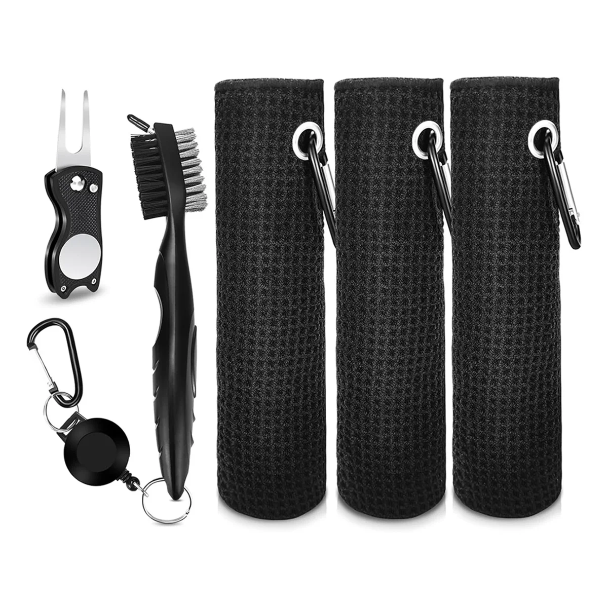 Golf Club Cleaner Kit, 3 Golf Towels, Golf Club Cleaning Brush,Golf Divot Repair Tool,Golf Club Cleaning Kit
Golf Club Cleaner Kit, 3 Golf Towels, Golf Club Cleaning Brush,Golf Divot Repair Tool,Golf Club Cleaning Kit