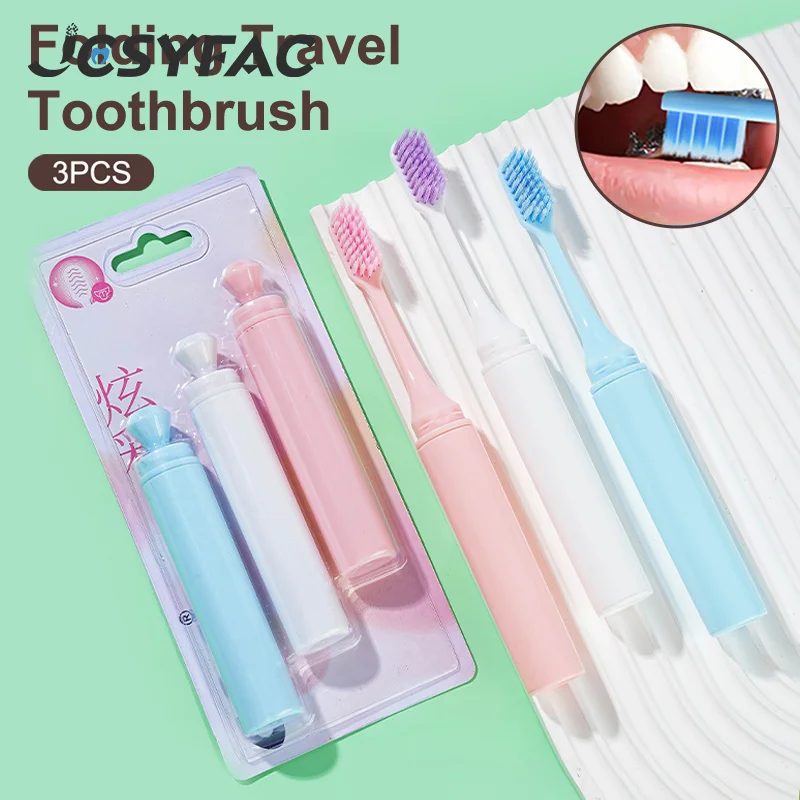 3 шт., складная зубная щетка для путешествий, портативная маленькая зубная щетка для взрослых, мягкая зубная щетка ярких цветов, чистка зубов
3 шт., складная зубная щетка для путешествий, портативная маленькая зубная щетка для взрослых, мягкая зубная щетка ярких цветов, чистка зубов