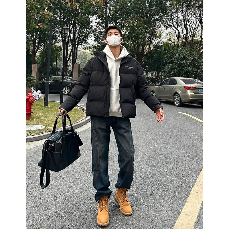 Retro American Vibe Men's Blue Denim Jeans High Street Cool Straight Leggings with Large Yellow Boots Spring Trend
Retro American Vibe Men's Blue Denim Jeans High Street Cool Straight Leggings with Large Yellow Boots Spring Trend