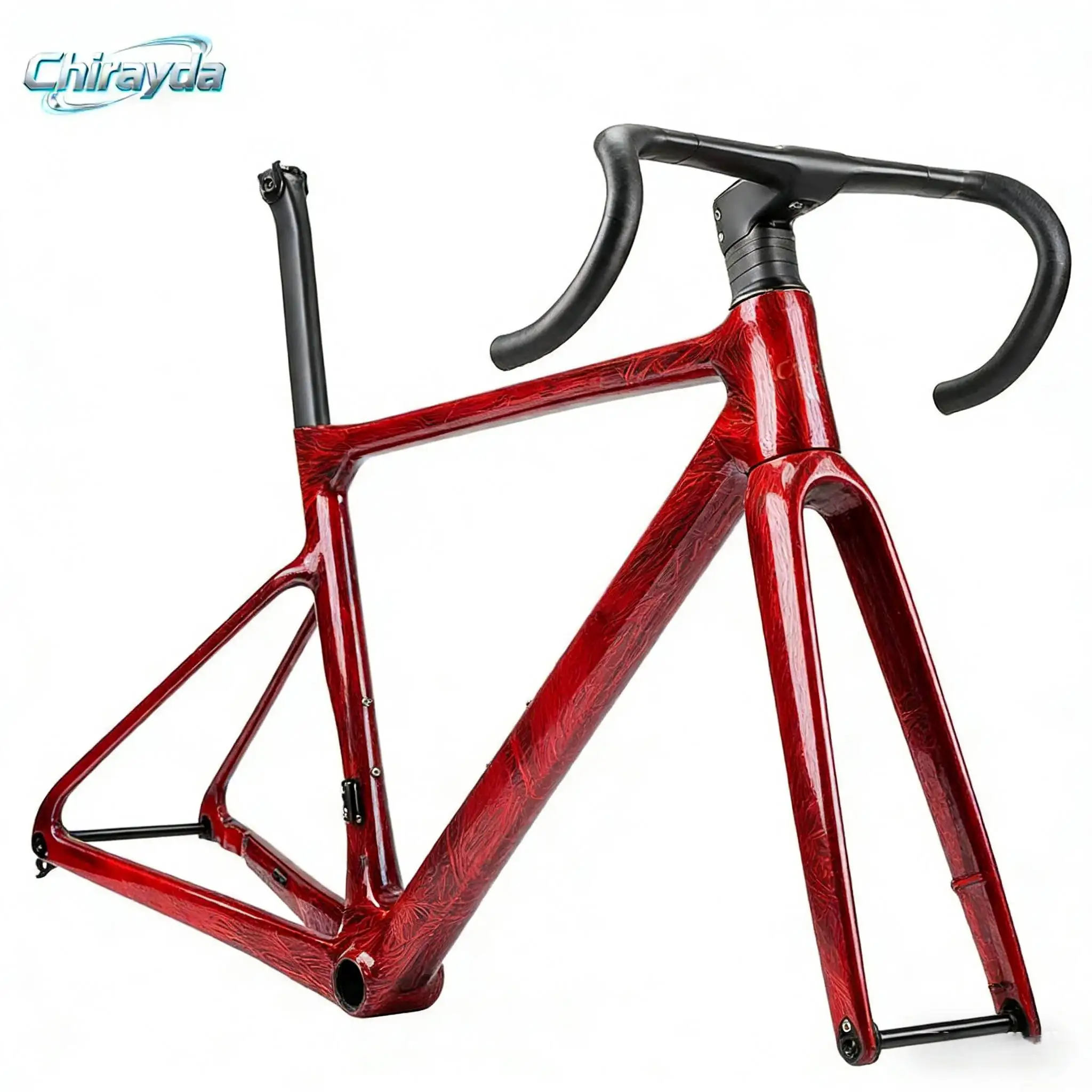 CHIRAYDA 2026 New T1100 Toray Carbon Fiber Road Bike Frame Disc Brake Full Internal Routing 700*38C BB86 Racing Bicycle Frameset
CHIRAYDA 2026 New T1100 Toray Carbon Fiber Road Bike Frame Disc Brake Full Internal Routing 700*38C BB86 Racing Bicycle Frameset