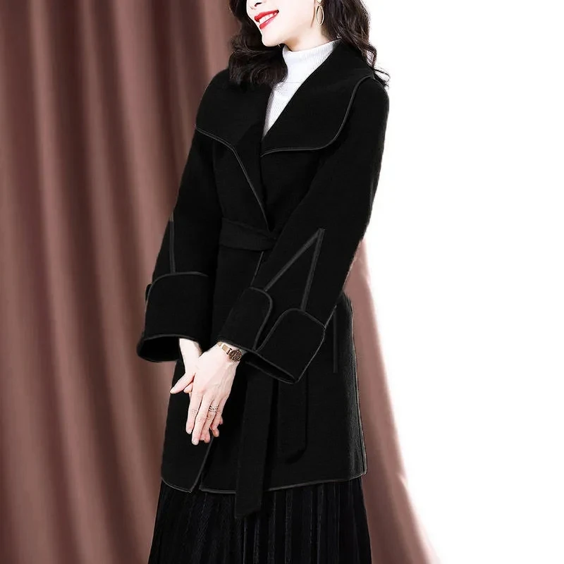 Fashion All-match Christmas Double-sided Wool Coat Womens 2022 New Autumn Winter Large Size Long Thick Warm Woolen Jacket Women
Fashion All-match Christmas Double-sided Wool Coat Womens 2022 New Autumn Winter Large Size Long Thick Warm Woolen Jacket Women